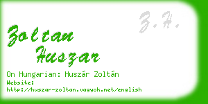 zoltan huszar business card