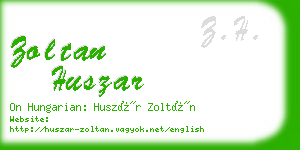 zoltan huszar business card